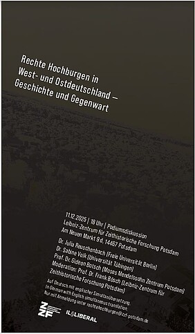 Flyer Podiumsdiskussion Rechte Hochburgen